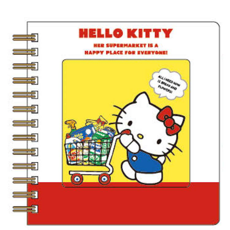 Sanrio|Square ring notebook with window|60 pages