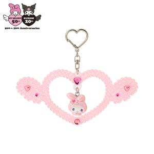 Sanrio|Kuromi & My Melody : Melousa Romiusa Keychain/Keyring|13×1×6cm approx.