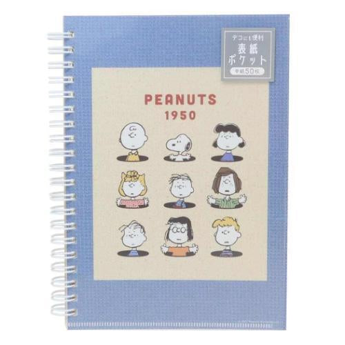 Snoopy|复古螺旋笔记本50枚入|約128x182x5mm