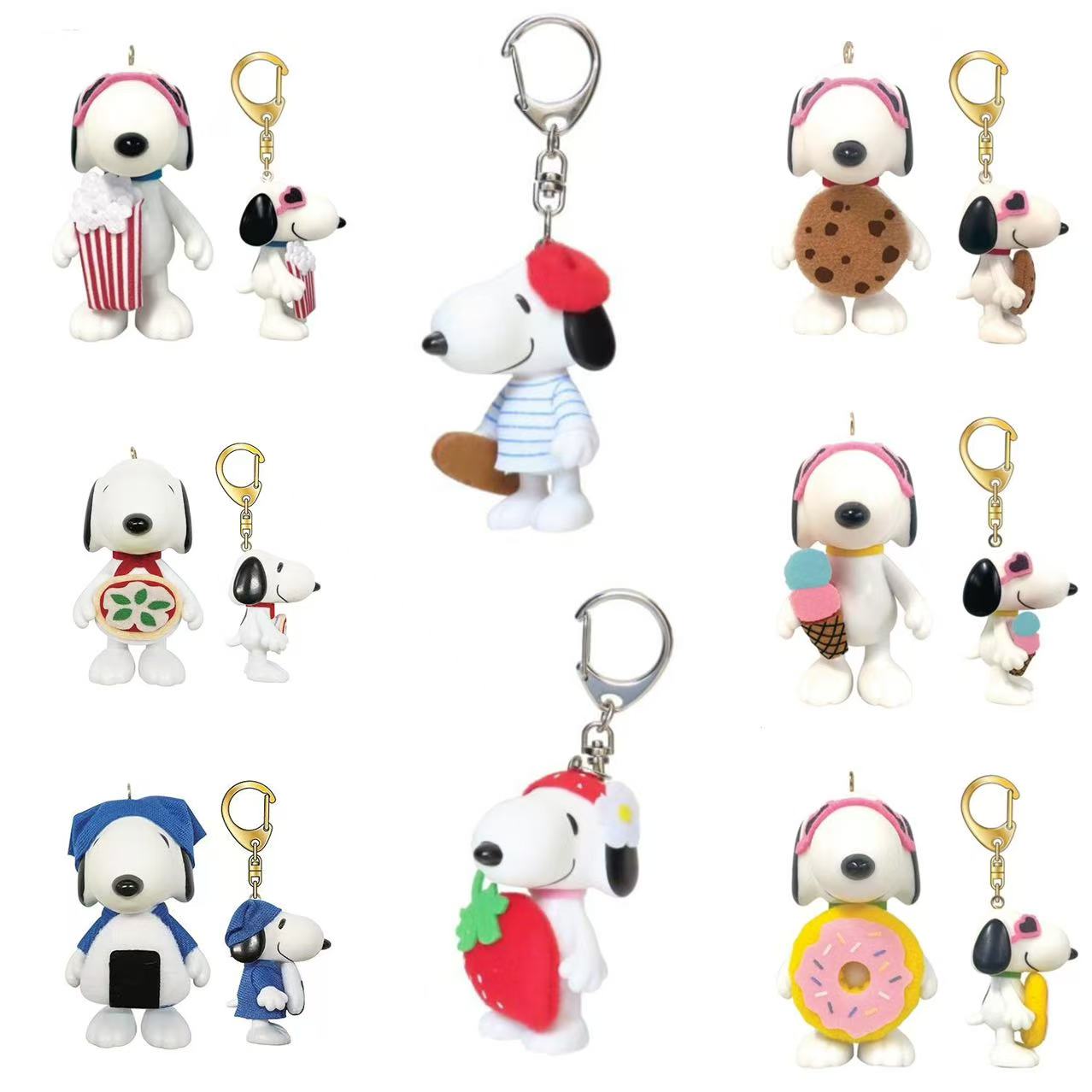 Snoopy|PEANUTS Snoopy Mascot Holder /Plush Keychain|35 x 120 x 30 mm approx.