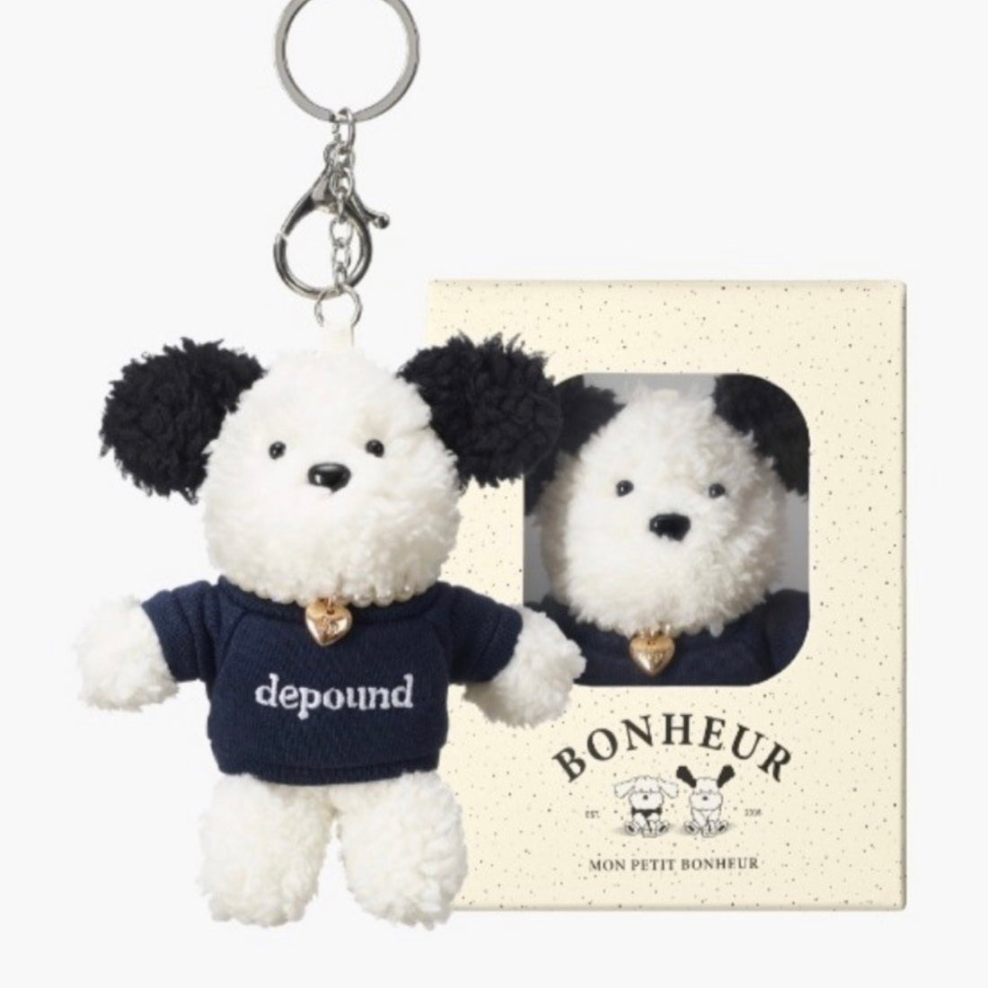 Depound|8周年限定可爱软趴趴卷毛挂件/包挂/金爱心项链/带礼物包装盒/送礼首选