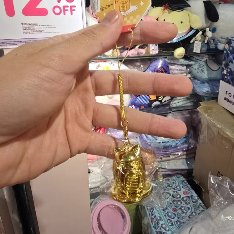 Sanrio|Golden Netsuke Charm| 3.1×2.4×3.9cm approx.