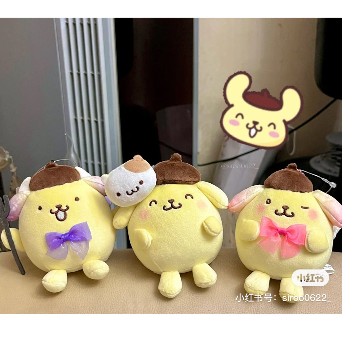 Sanrio三丽鸥|展会限定Pum Pum Purin小翅膀布丁狗玩偶/挂件