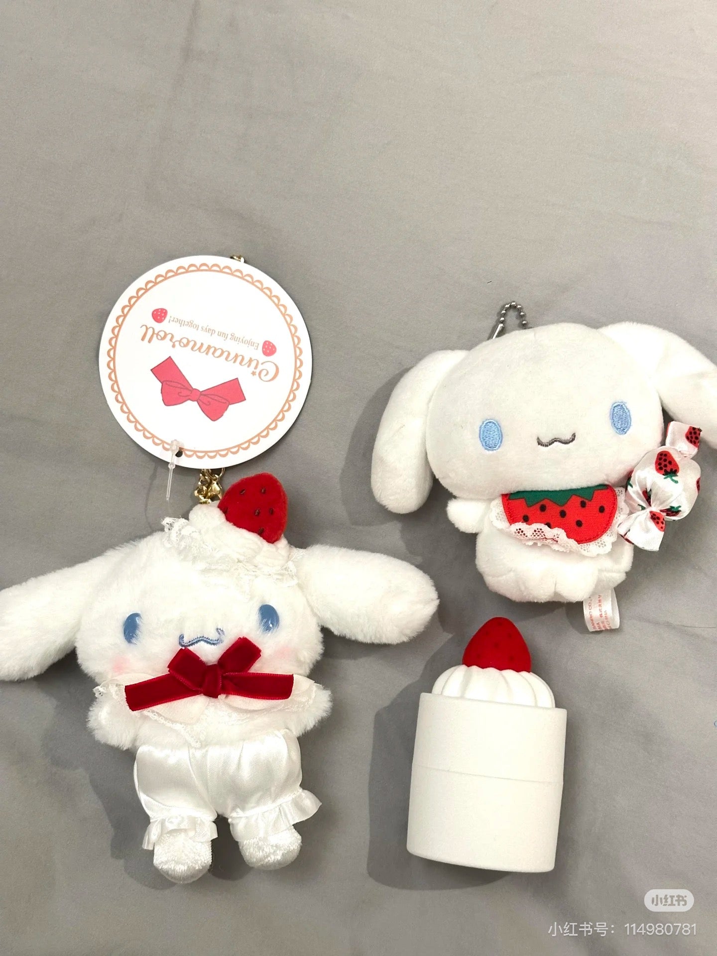 【limit 1】Sanrio|strawberry Shortcake Mascot Holder /Plush Keychain|10 x 6 x 13.5cm approx.