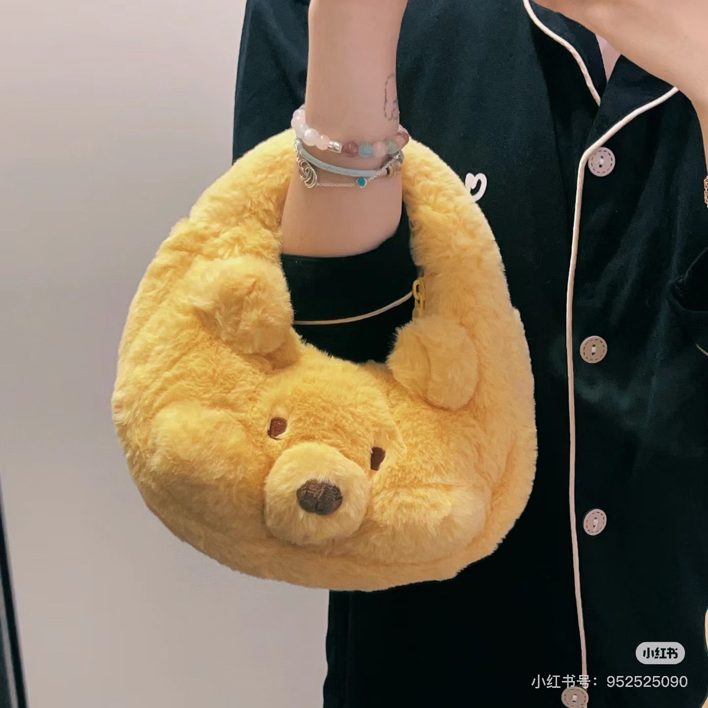 Disney SH|萌动秋日毛茸茸大脸手提包/软绵绵超好摸