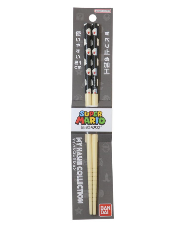 Nintendo任天堂|Mario Bamboo Chopsticks 21cm / Super Mario Brothers超级马里奥竹制筷子|约长210mm
