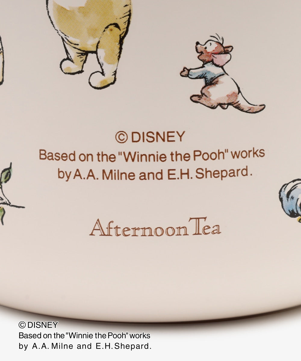 Disney|圆滚滚胖胖带盖保温杯/噗噗小熊维尼Afternoon Tea联名限定印花保温便携随行杯/贴心防滑杯底|350ml