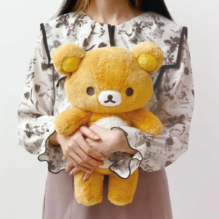 Rilakkuma轻松熊|San-X Plush Toy (M)/Wonderful House奇妙屋毛茸茸中号玩偶/公仔/背后有拉链|约400×250×140mm