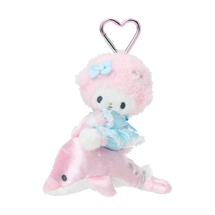 Sanrio|Shiny Dolphin Characters Mascot Holder /Plush Keychain|12×6×14cm approx.