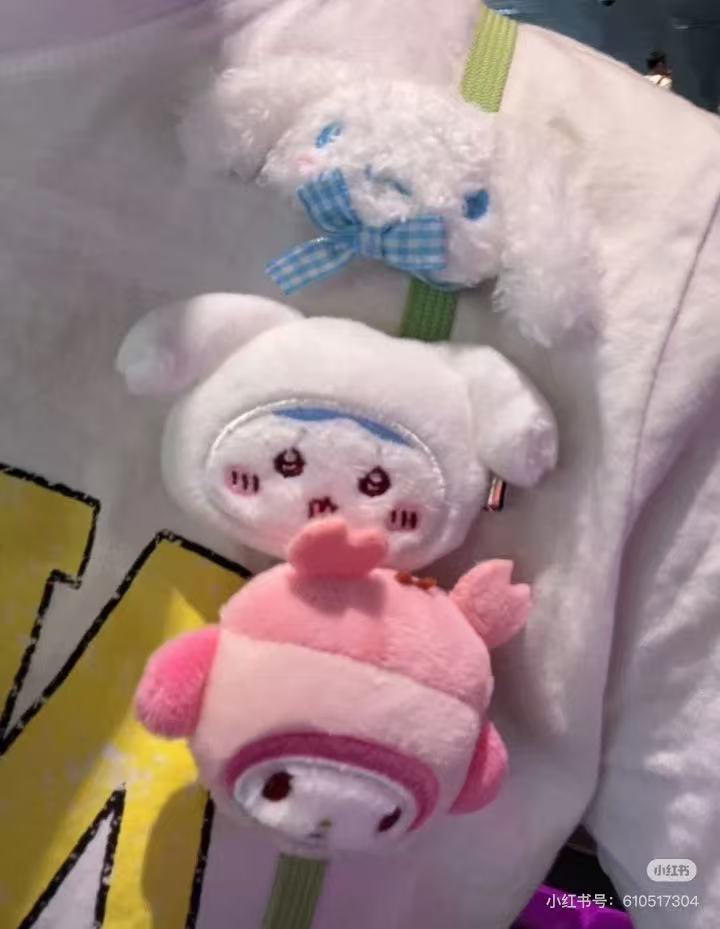 【limit 2】Sanrio|Chiikawa X Sanrio Characters Face Hair Clip mystery bag/blind box/All 10 types|1pcs