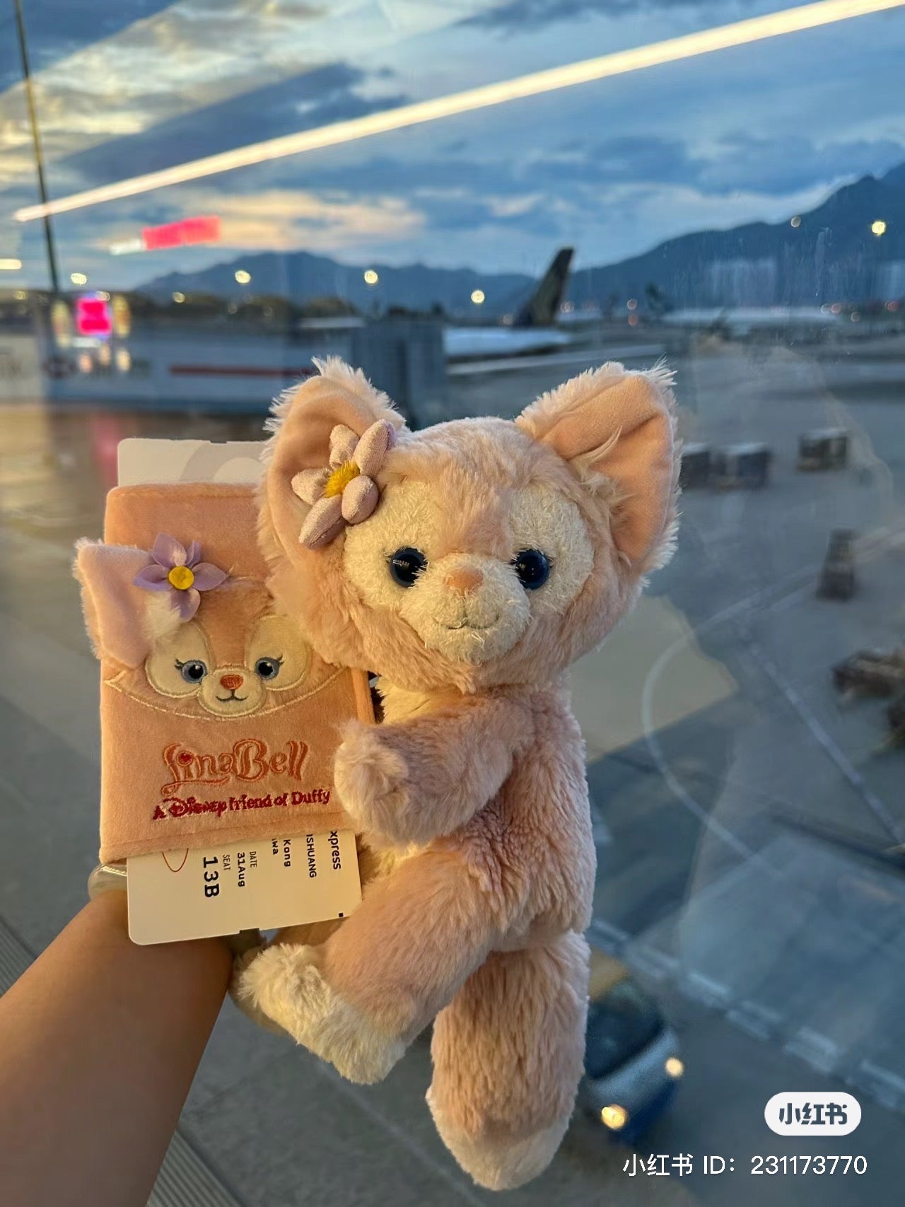 Disney SH|linabell贝儿护照夹/护照包/收纳夹/也可以改造成活页本