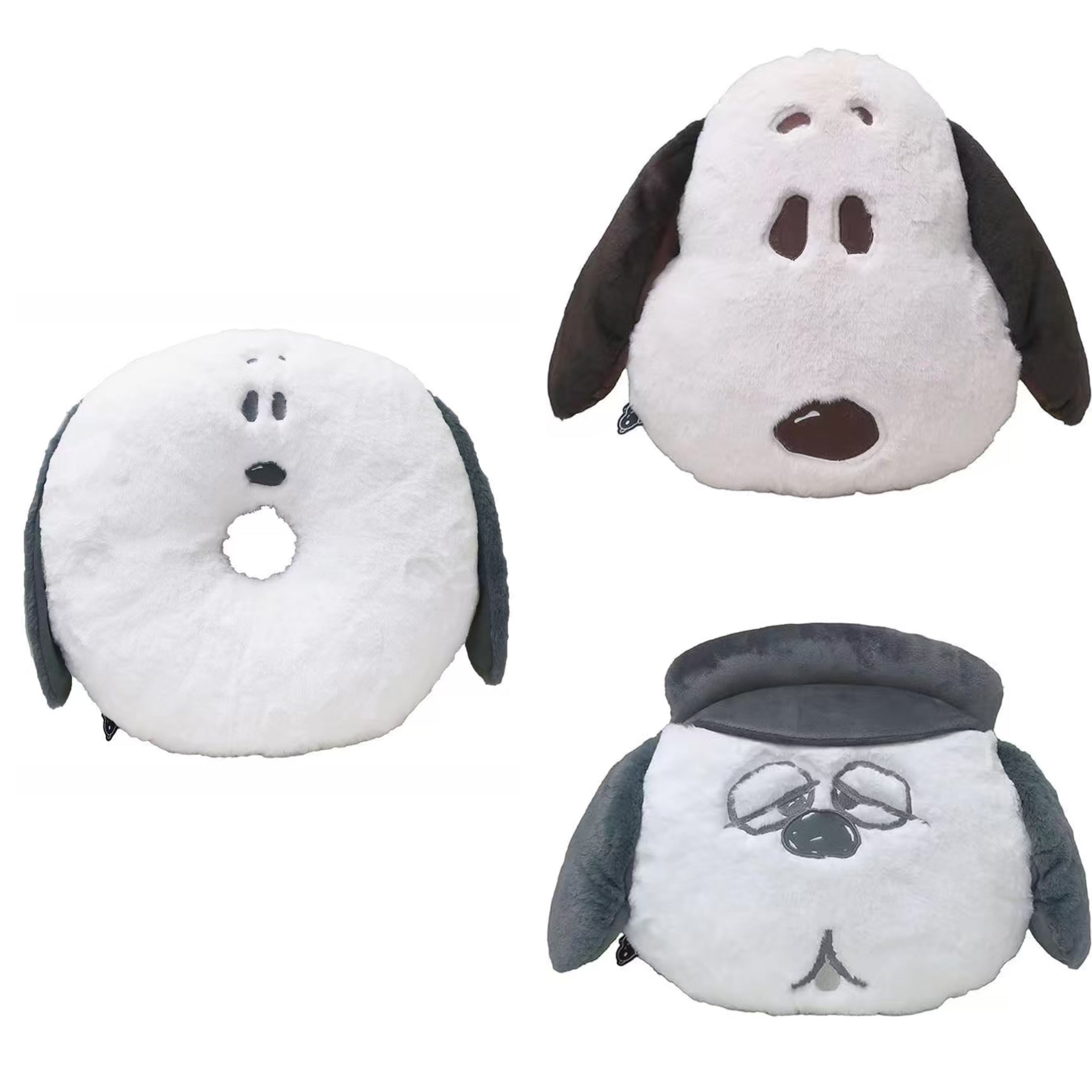 Snoopy｜PEANUTS Stuffed Plush Face Cushion｜41×44×13cm approx