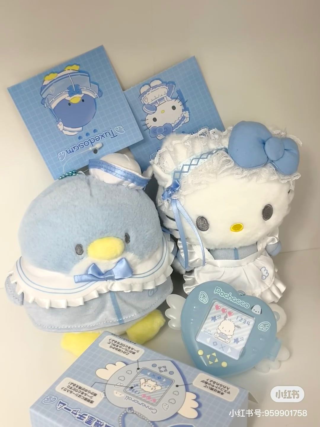 Sanrio|蓝色幻想水色天使系列挂件/包挂|約幅10.5×奥行8×高さ15cm