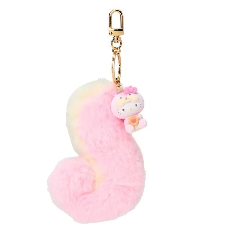 Sanrio|Squirrel series big tail Mascot Holder /Plush Keychain|approx.