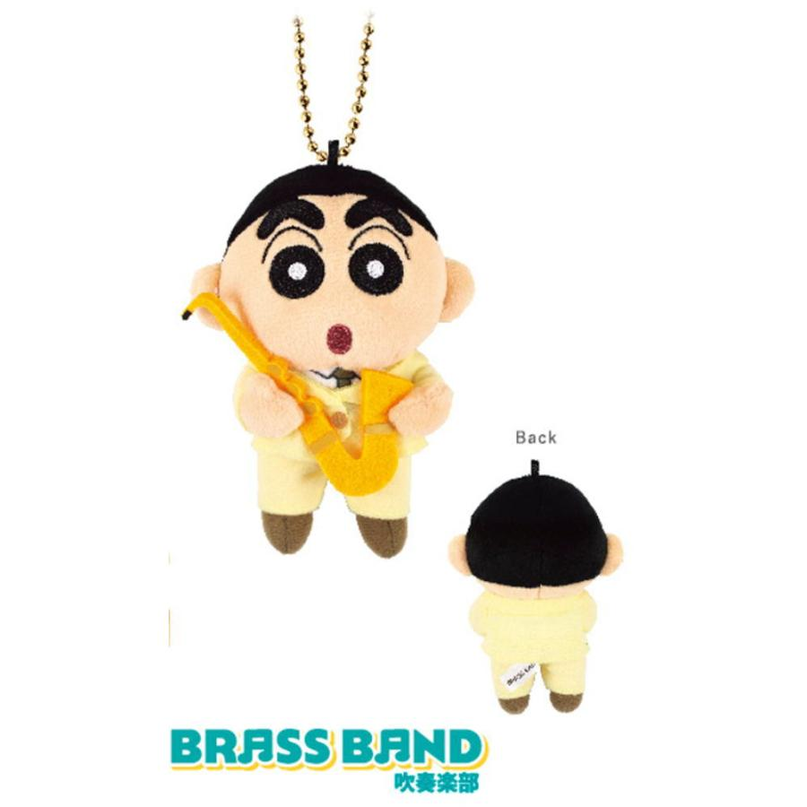 Crayon shin-chan|Brass Band Club Mascot Holder /Plush Keychain|12cm×8.5cm×5cm approx.