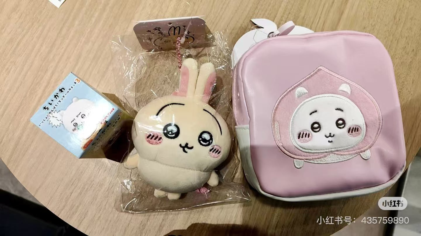 Chiikawa|Peach series Square pouch|H130×W130×D40mm approx.