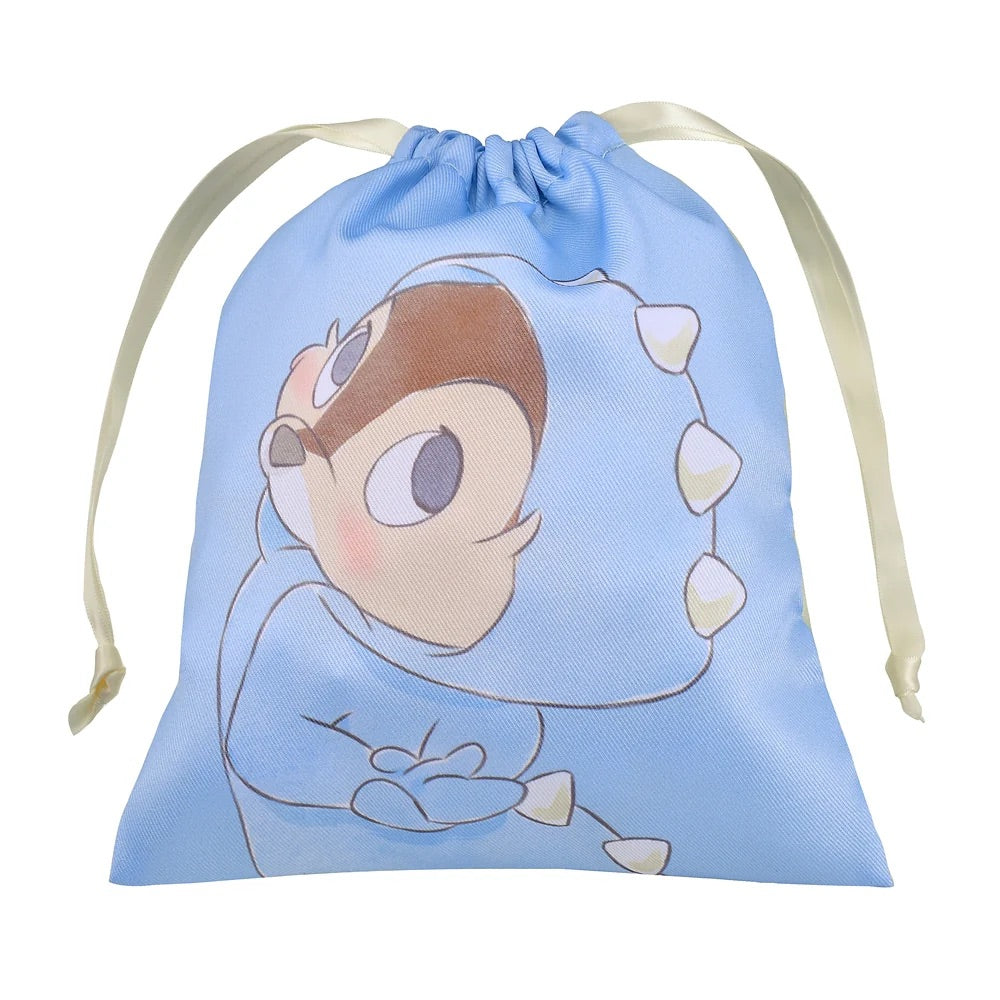 Disney|奇奇蒂蒂小龙换装双面束口袋/巾着|縦約21×横18×厚み1.5(cm)