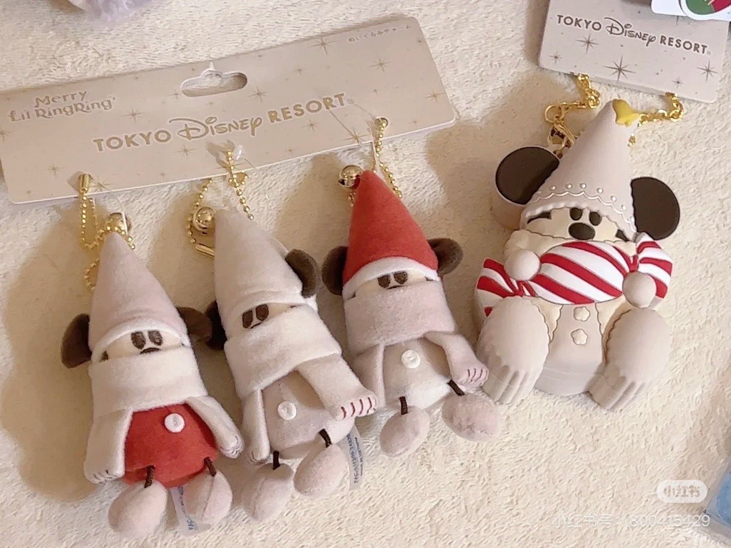 Disney迪士尼 |Merry Lil RingRing Mickey东迪2024圣诞精灵妖精米奇系列硅胶零钱包挂件/包挂/背面有拉链