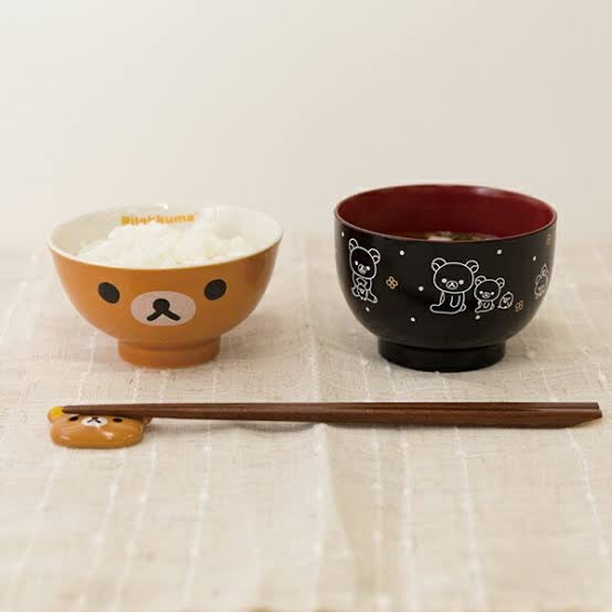 Rilakkuma轻松熊|角色大头陶瓷茶碗/微波炉/洗碗机可用|约60×110φmm