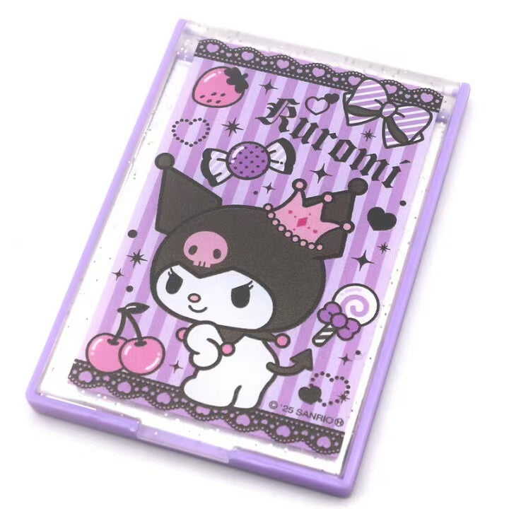 Sanrio|My Melody & Kuromi Mini Folding Mirror|H83 x W57 x D7mm approx.