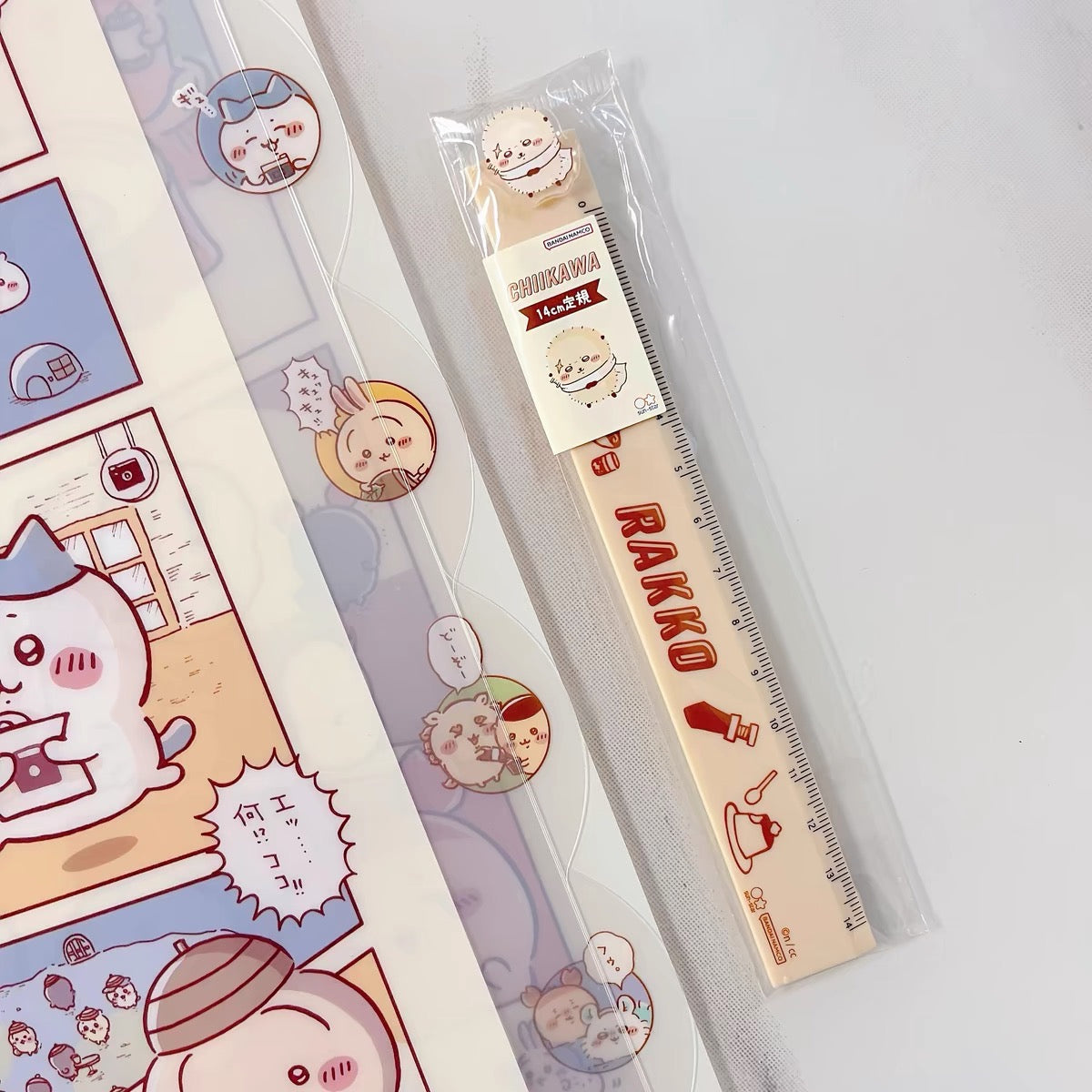 Chiikawa 吉伊卡哇|可爱角色造型直尺|約14cm