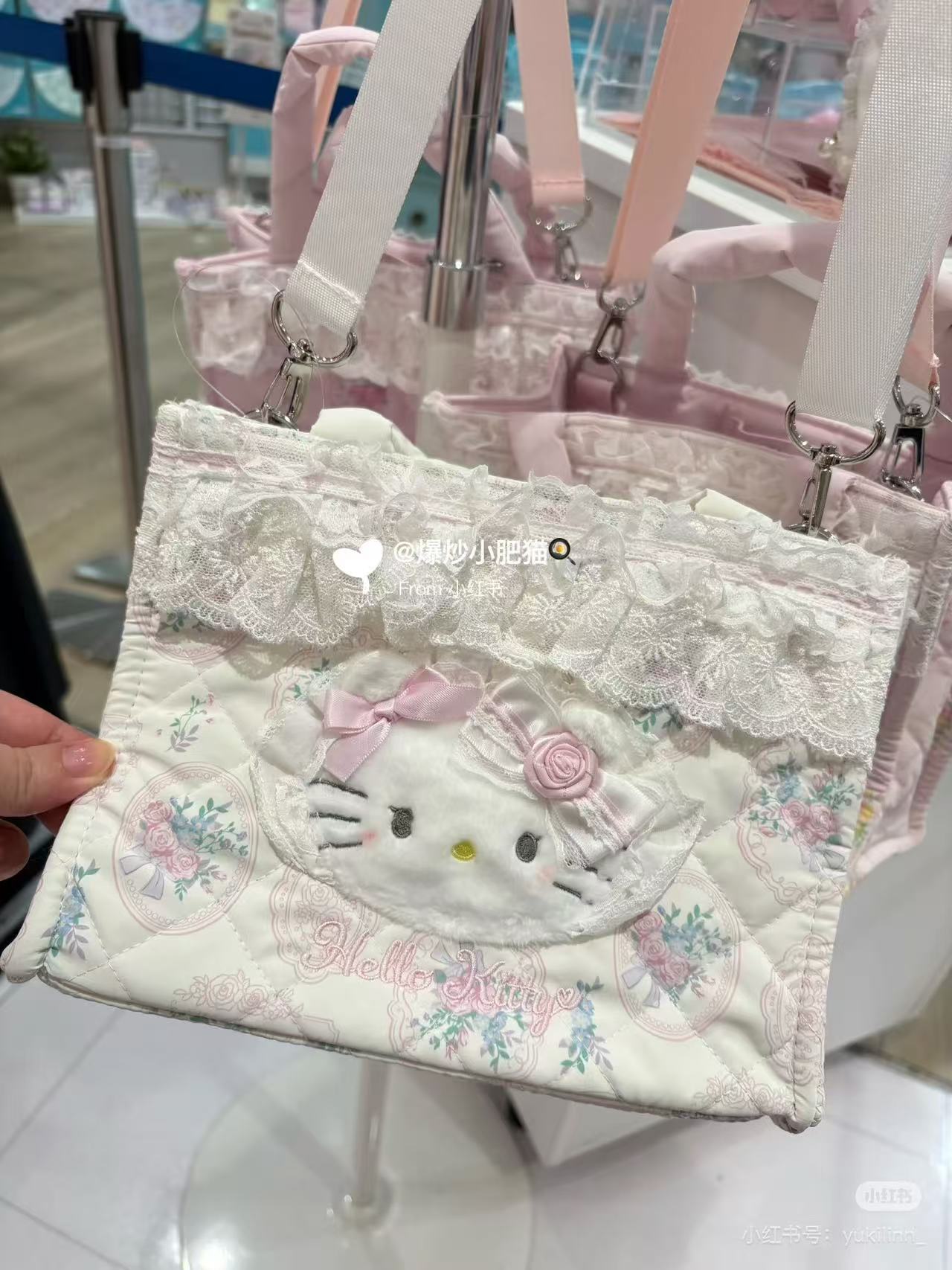 Sanrio|White Frill Design 2 Way Tote Bag|23×11×17.5cm approx.