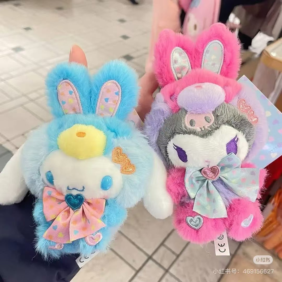 Sanrio|Spring Rabbit Mascot Holder /Plush Keychain|13×8×16cm approx.
