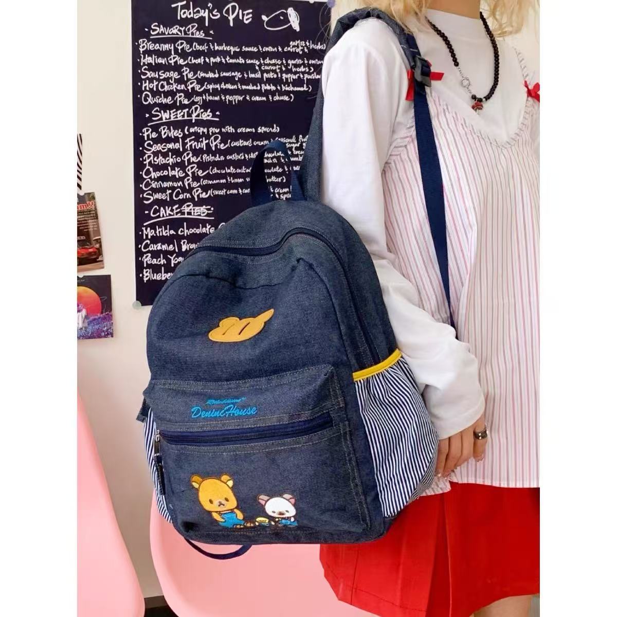 Rilakkuma|Kurashiki Denim House backpack