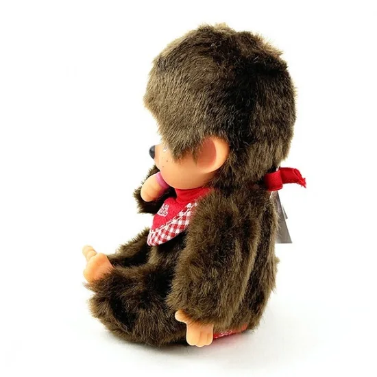 Monchhichi|Premium Standard Plush SS Brown Boy Sitting|14cm x 9cm x 7cm approx.