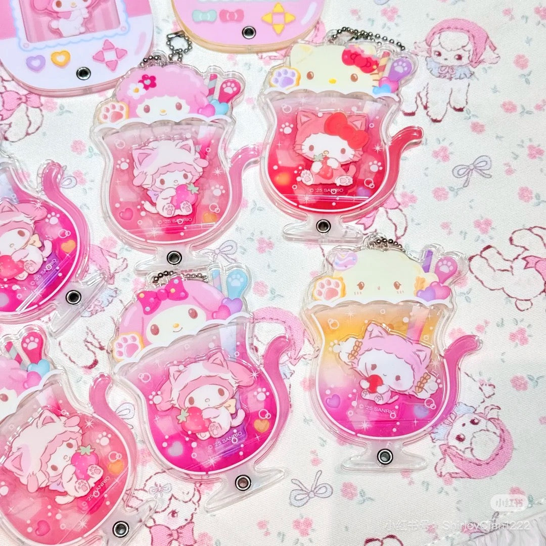 Sanrio|Cat Soda Acrylic Charm mystery bag/blind box/All 8 types|1pcs