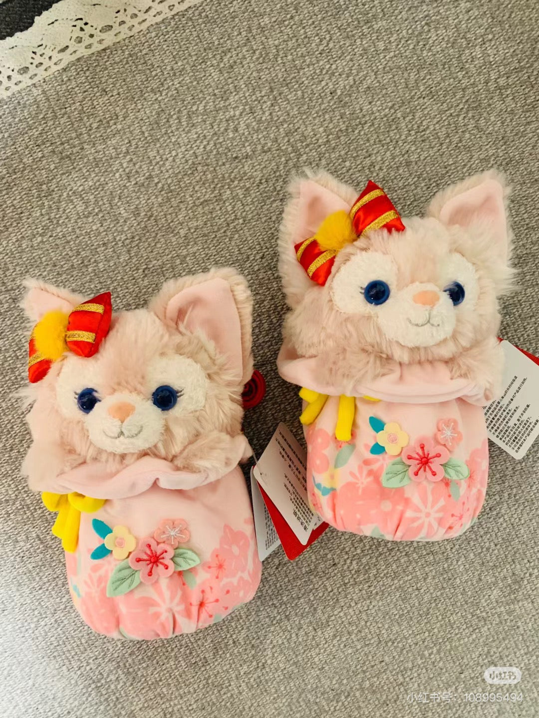 Disney SH|Linabell玲娜贝儿毛绒斜挎包+保温杯组合