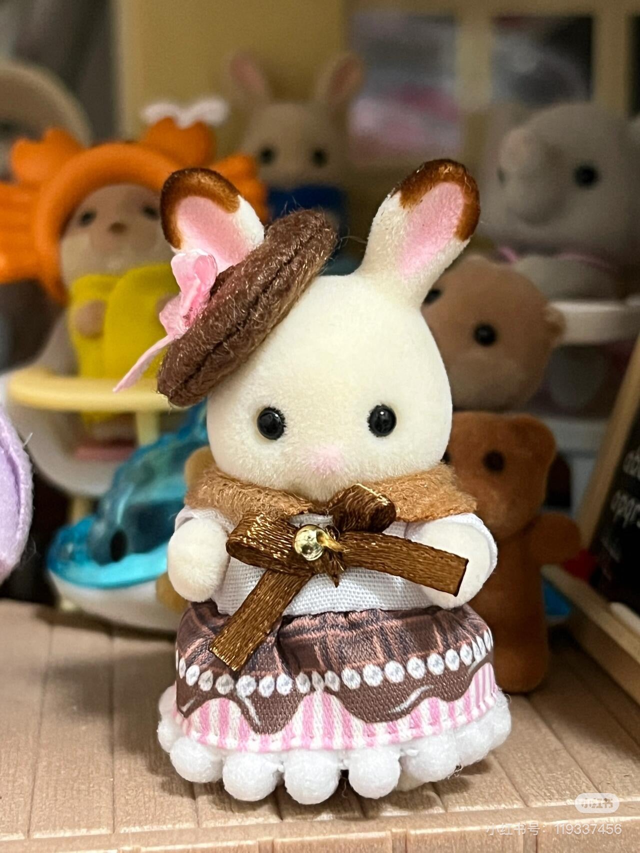 SylvanianFamilies森贝儿家族|Sweet Chocolate Rabbit Girl & Baby Pair Set情人节限定草莓巧克力兔套盒