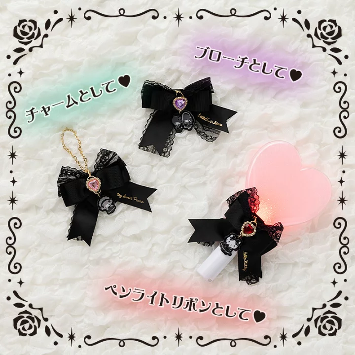 Sanrio|Original Secret Ribbon Charm - Enjoy Idol Gothic Night Party mystery bag/blind box/All 10 types|1pcs
