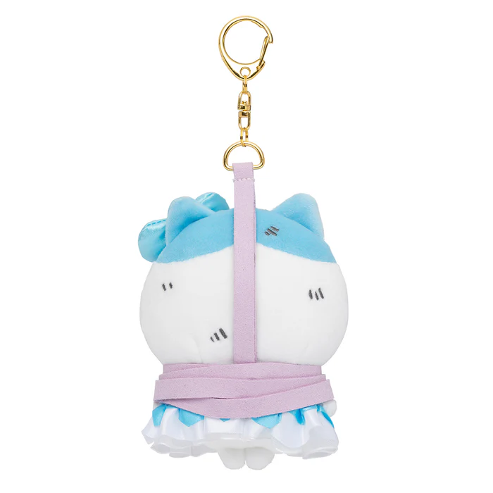 Chiikawa 吉伊卡哇|Otaku Goods - Chiikawa Caught Mascot Hachiware捆绑小八毛绒玩偶挂件/包挂|约H120×W80×D55mm