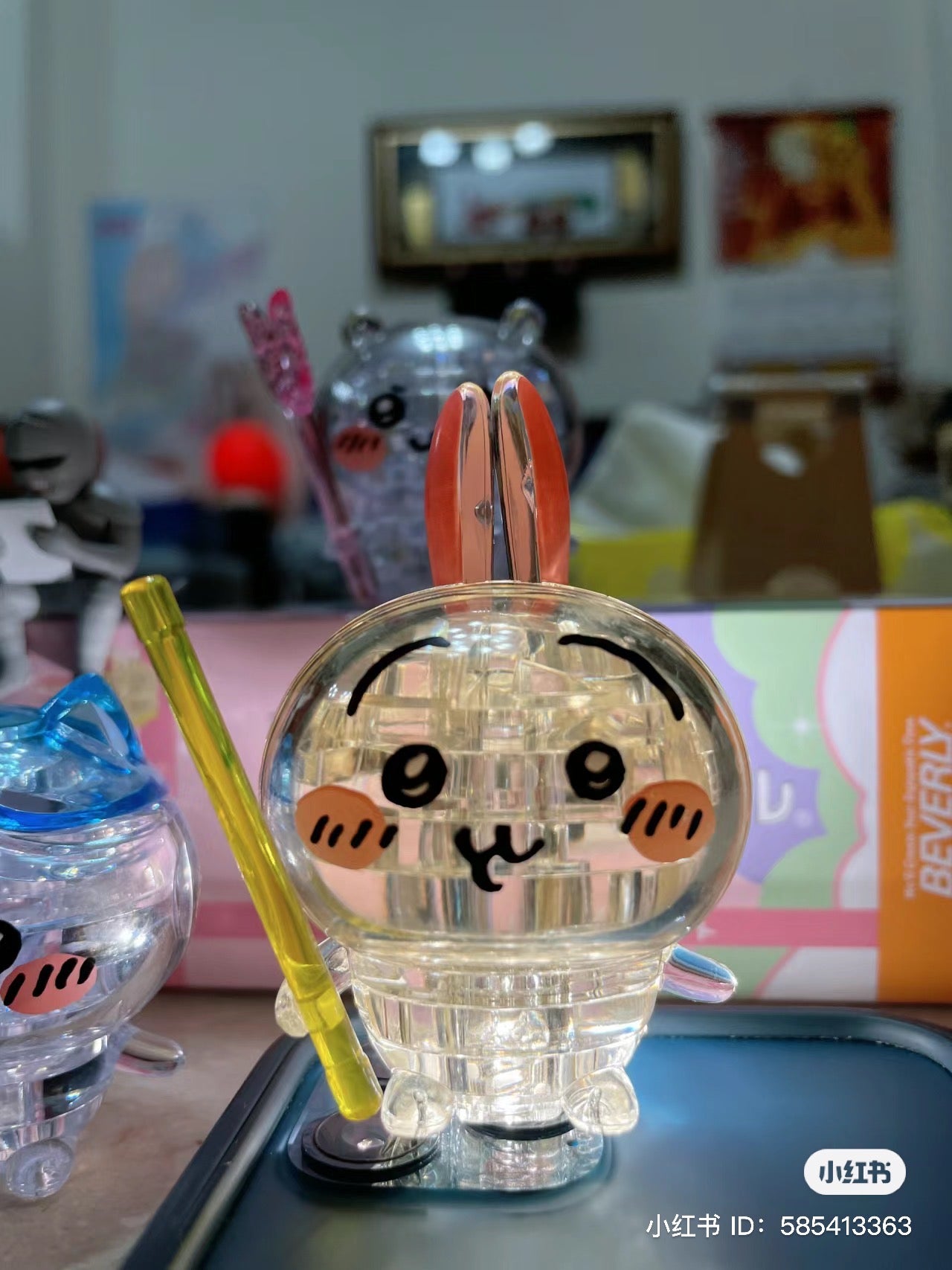 Chiikawa 吉伊卡哇|乐高概念角色3d水晶立体拼图/积木/灯光下很美|15pc