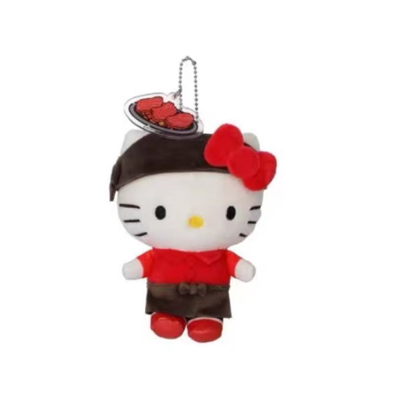 Hello Kitty|avail food Mascot Holder /Plush Keychain
