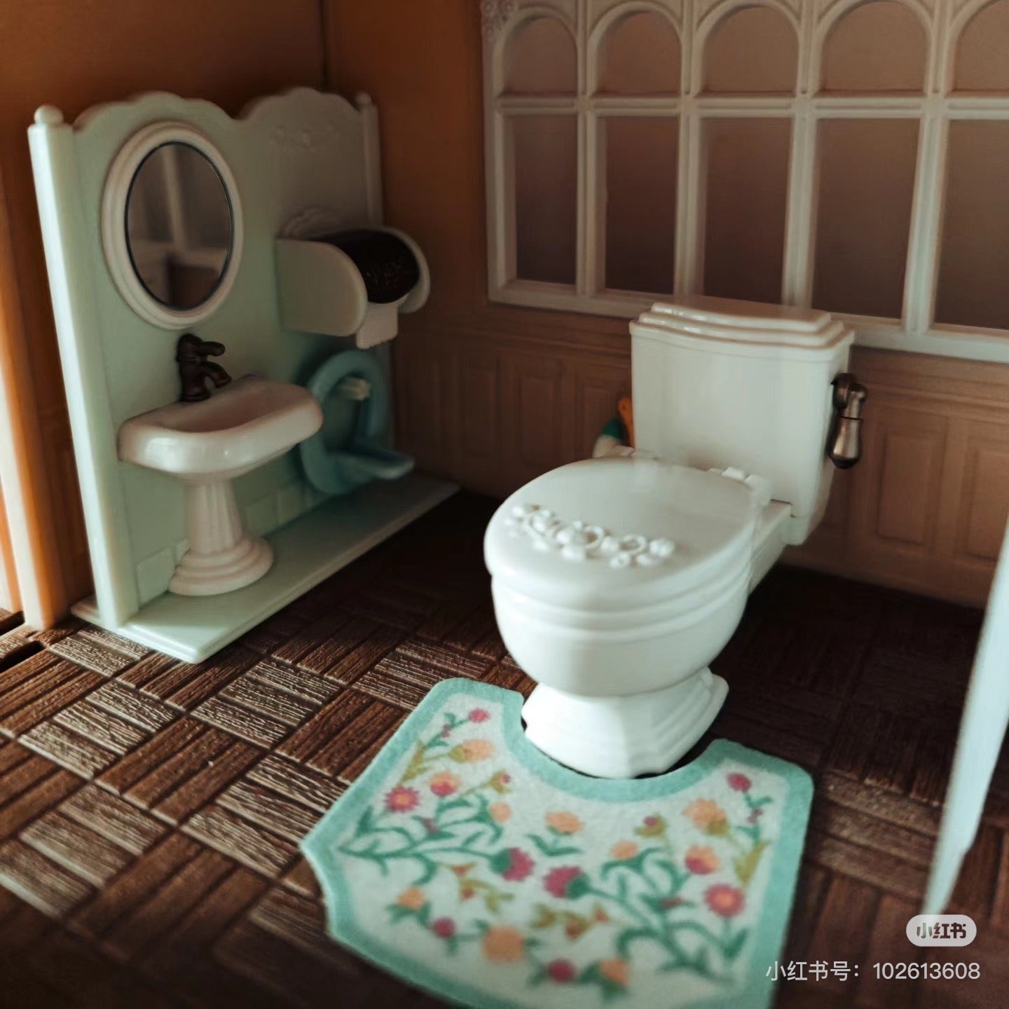 SylvanianFamilies森贝儿家族| Toilet Set 卫生间家具套组/玩具/过家家/不含玩偶5740