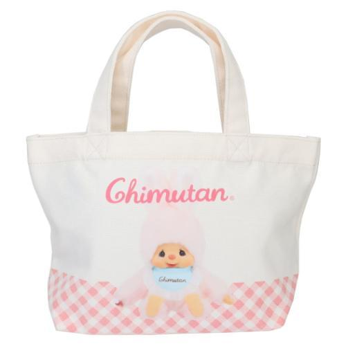 Monchhichi|Mini Tote Bag - Chimutan Gingham Pink|310×200×120mm approx.