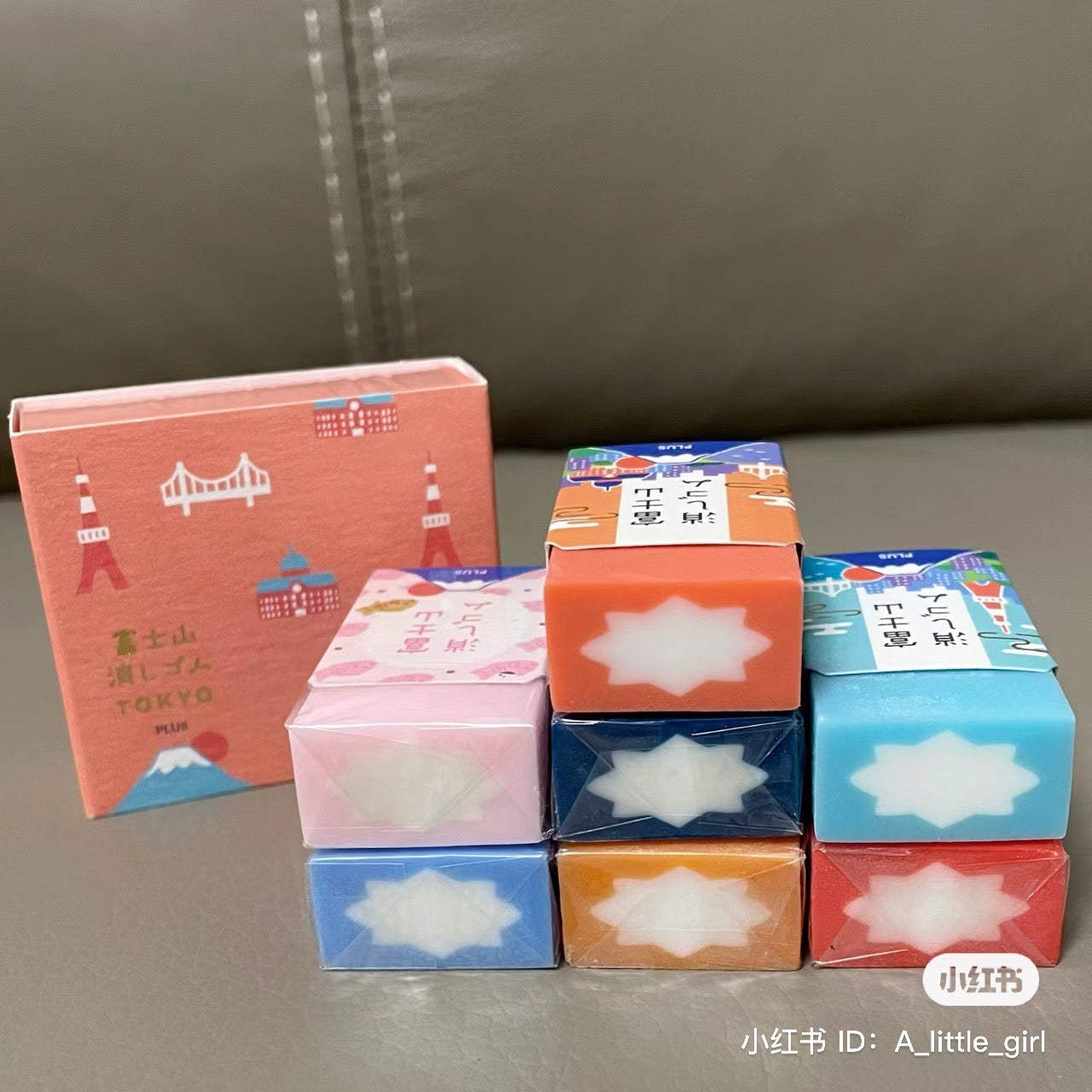 Eraser Plus普乐士|Air-in30周年富士山限定橡皮/擦出一块富士山/伴手礼|2枚入