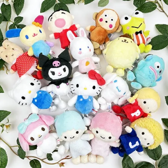 Sanrio|Hanging Legs Series Mascot Holder /Plush Keychain|120x55x48mm approx.