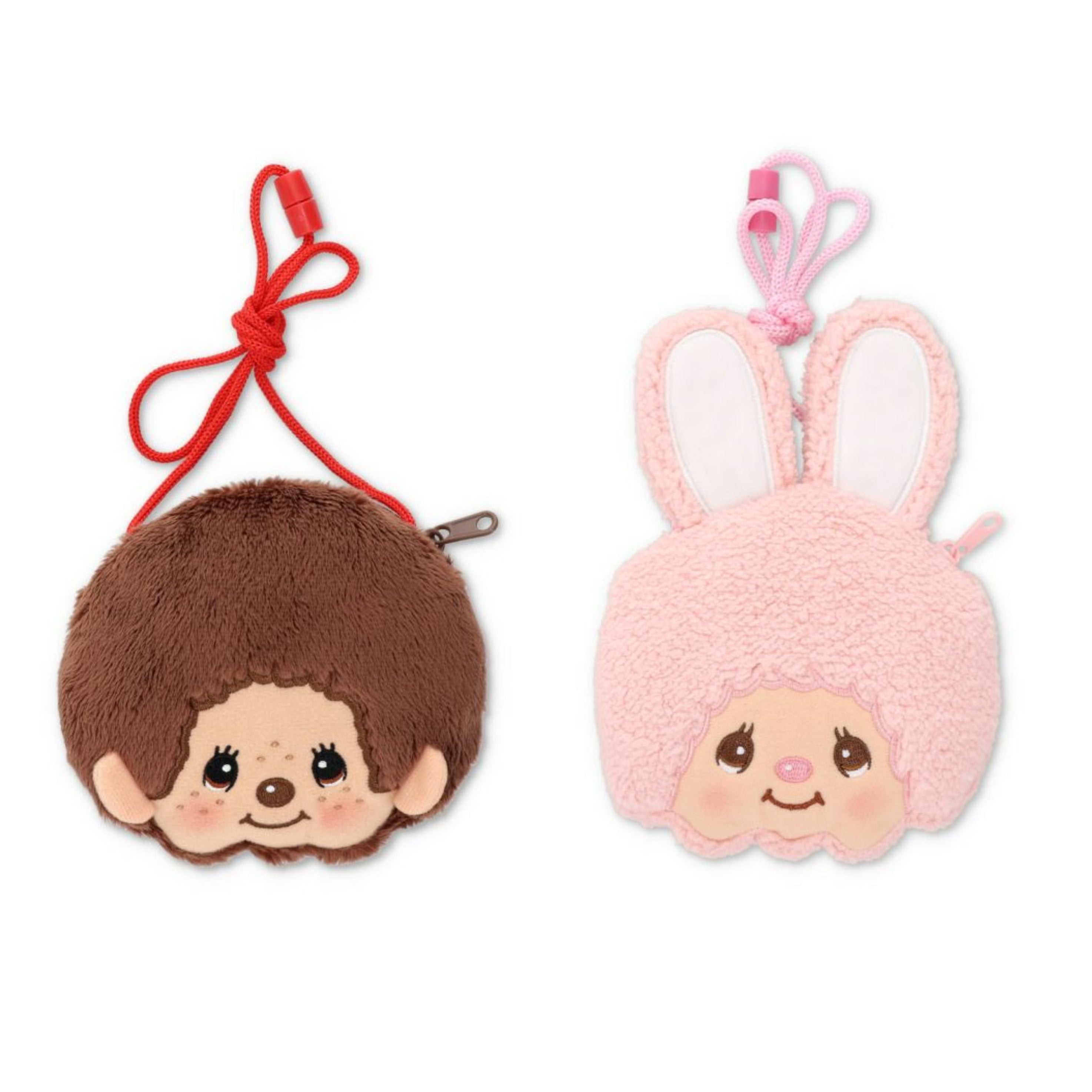 Monchhichi|Mascot Neck Pouch|H12.5×W13.5×D2.5cm approx.