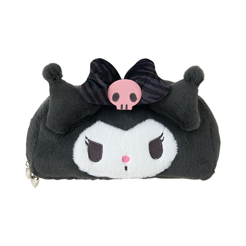 Sanrio|Monotone Animal Fluffy Plush Pen Case|20×6×10cm approx.