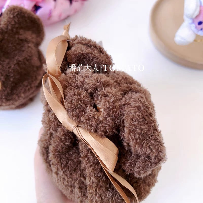 The bear’s school上学熊|学院限定可爱毛绒抽绳束口袋/收纳袋|H16×W11×D2.5cm