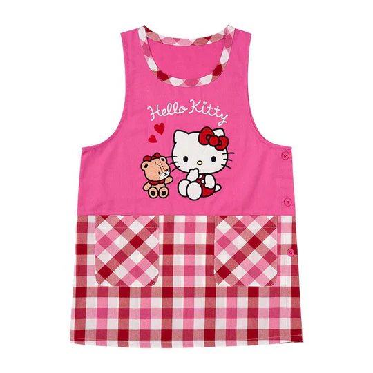 Sanrio三丽鸥|Tank Top Apron可爱角色格纹背心围裙