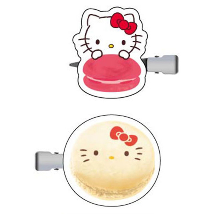 Sanrio|HASEPRO Sanrio Macaron Hair Clip Set of 2|40×40×3mm approx.