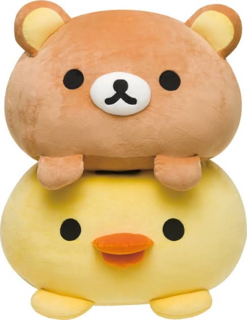 Rilakkuma轻松熊|San-X Super Mochimochi Daifuku Cushion 超好rua软糯圆滚滚抱枕/靠垫|约300×400×150mm