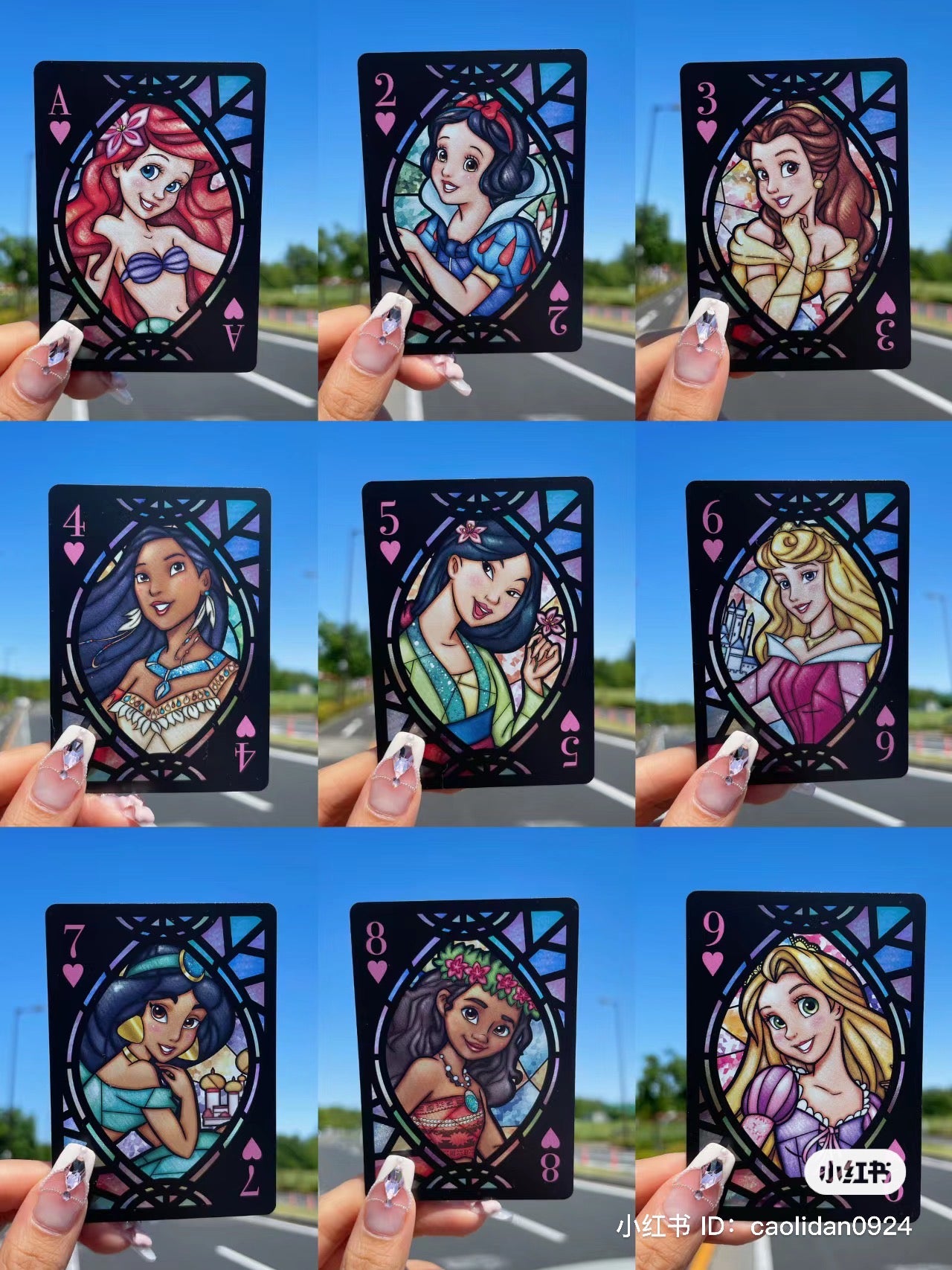 Disney|透光扑克牌/54张不同迪士尼人物