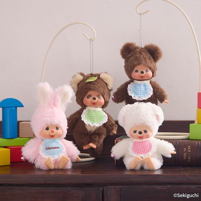 Monchhichi|Mascot Holder /Plush Keychain|H16.5×W8.5×D5.5cm approx.