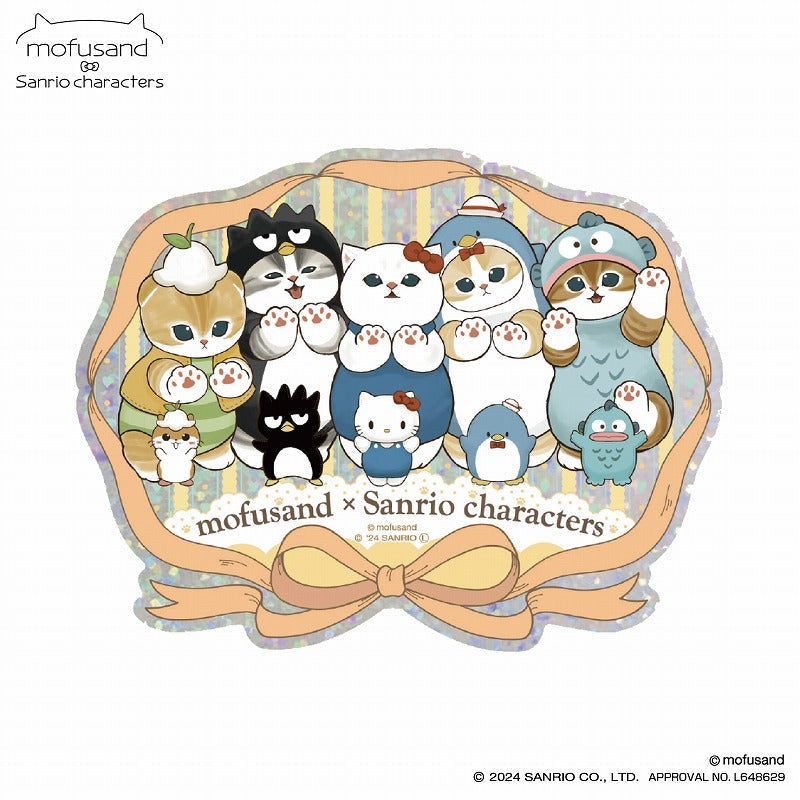 Mofusand|Sanrio Character Prism Travel Sticker|H96×W123mm approx.