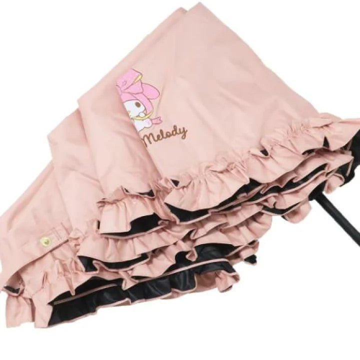 sanrio|角色可爱花边边两用便携遮阳伞/晴雨兼用伞/折叠伞|肋骨长度约50cm